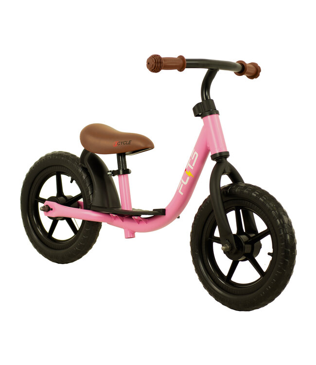 2Cycle Loopfiets - Balance Bike - Jongens en Meisjes - Loopfiets 2 Jaar - Buitenspeelgoed - Mat-Roze