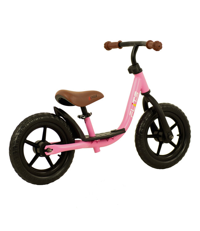 2Cycle Loopfiets - Balance Bike - Jongens en Meisjes - Loopfiets 2 Jaar - Buitenspeelgoed - Mat-Roze