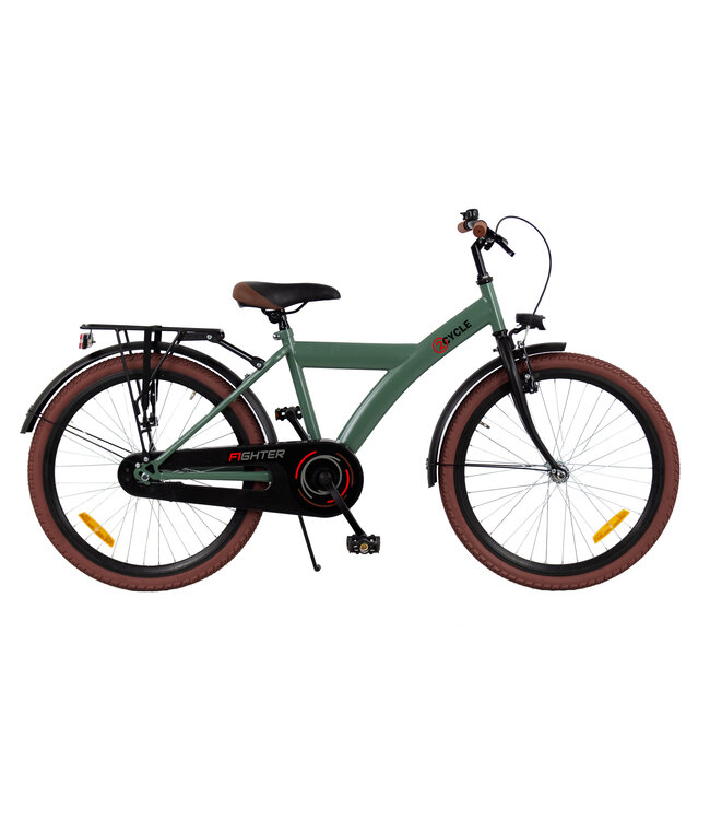 2Cycle Fighter kinderfiets 24 inch (8 tot 10 jaar) voor jongens groen