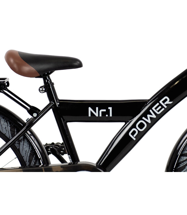 2Cycle Power kinderfiets 20 inch (6 tot 8 jaar) voor jongens zwart