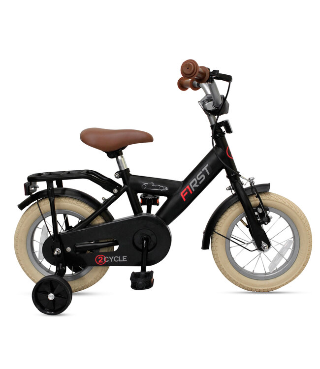 2Cycle First Kinderfiets - 12 inch - Zwart - 2 tot 4 jaar
