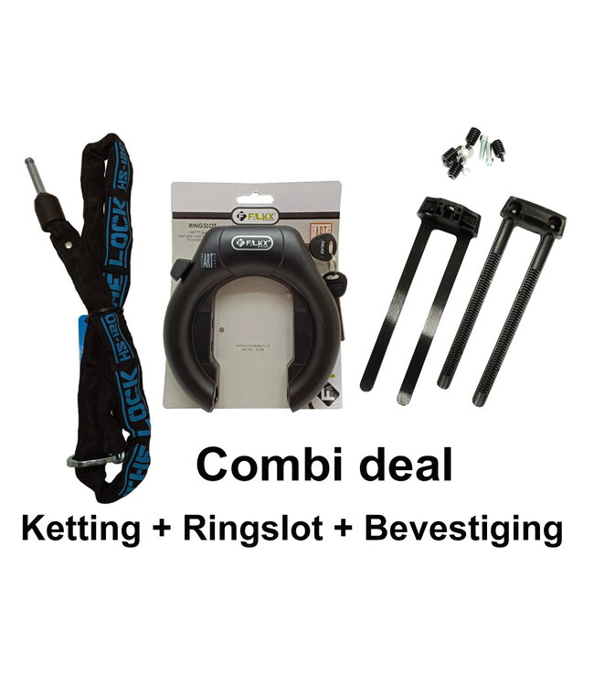 Falkx Combi Ringslot+Insteekketting+Bevestiging