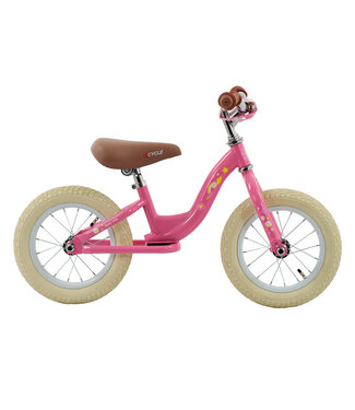 2Cycle 2Cycle - Loopfiets - First - Luchtbanden - Roze- Loopfiets 2 jaar - Balance bike