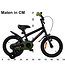 2Cycle BMX kinderfiets 14 inch (3 tot 5 jaar) voor jongens zwart-groen