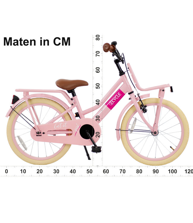 2Cycle Get It Girl - 18 inch - Kinderfiets - Roze