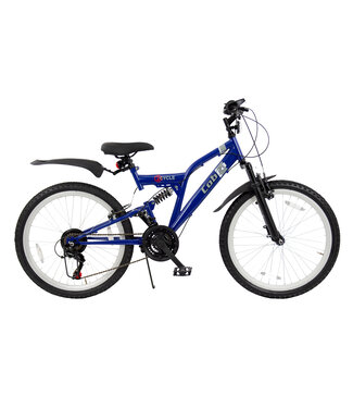 2Cycle 2Cycle MTB kinderfiets 24 inch (8 tot 10 jaar) voor jongens blauw