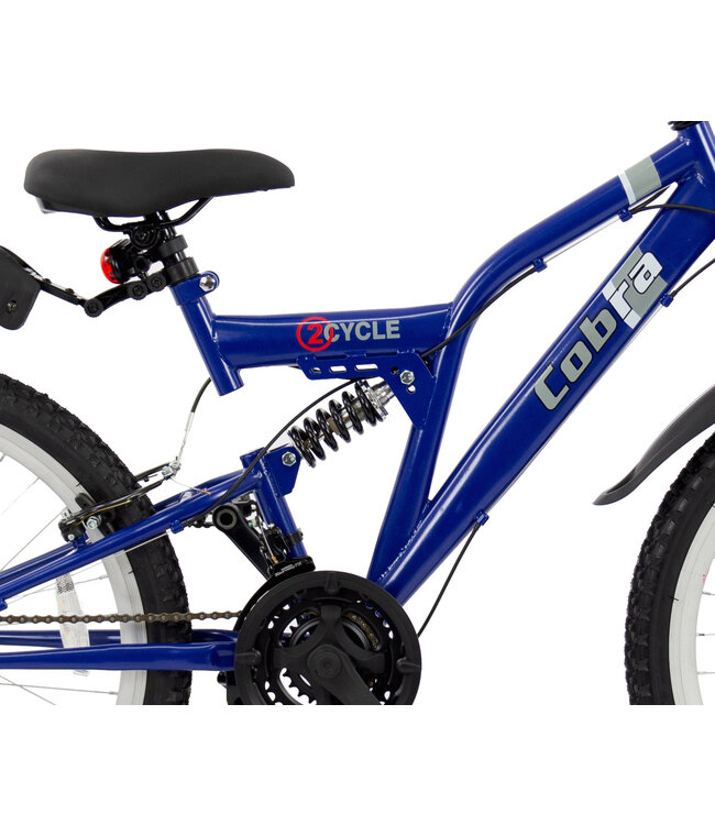 2Cycle MTB kinderfiets 24 inch (8 tot 10 jaar) voor jongens blauw