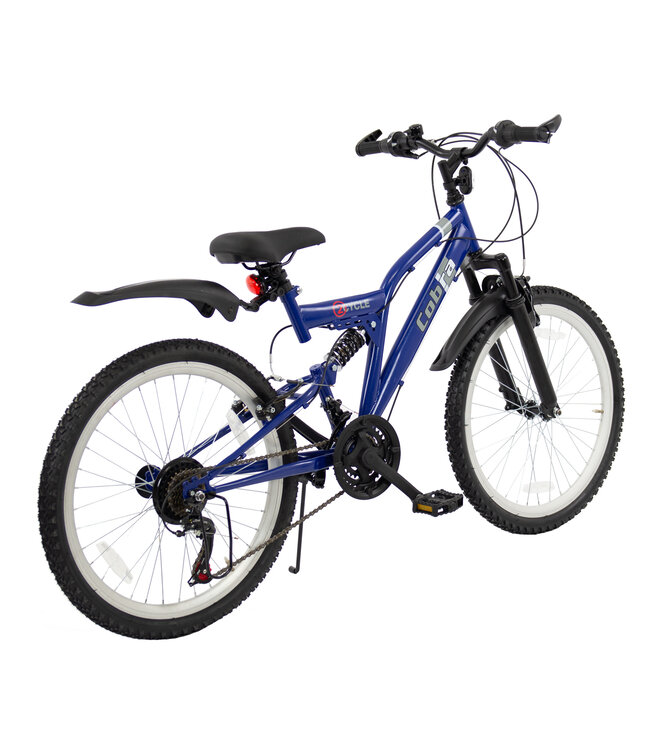 2Cycle MTB kinderfiets 24 inch (8 tot 10 jaar) voor jongens blauw
