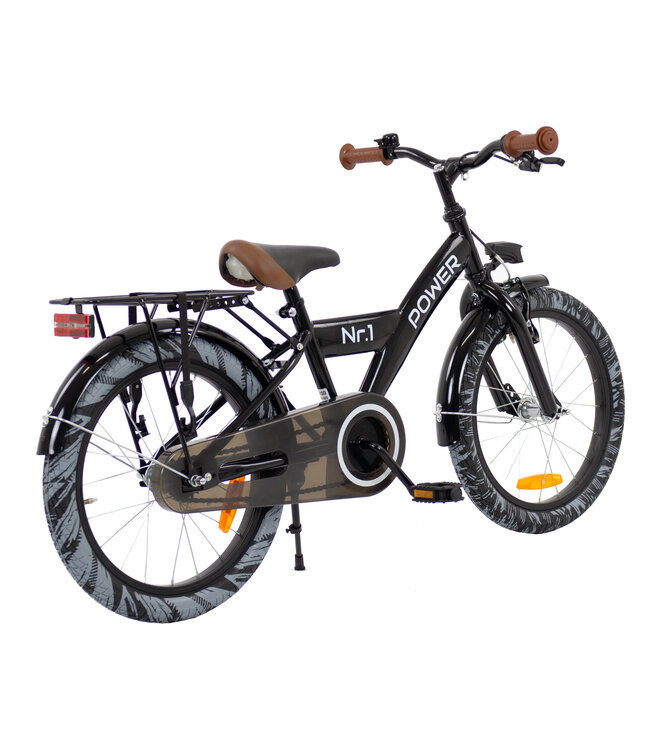 2Cycle Power kinderfiets 18 inch (5 tot 7 jaar) voor jongens zwart