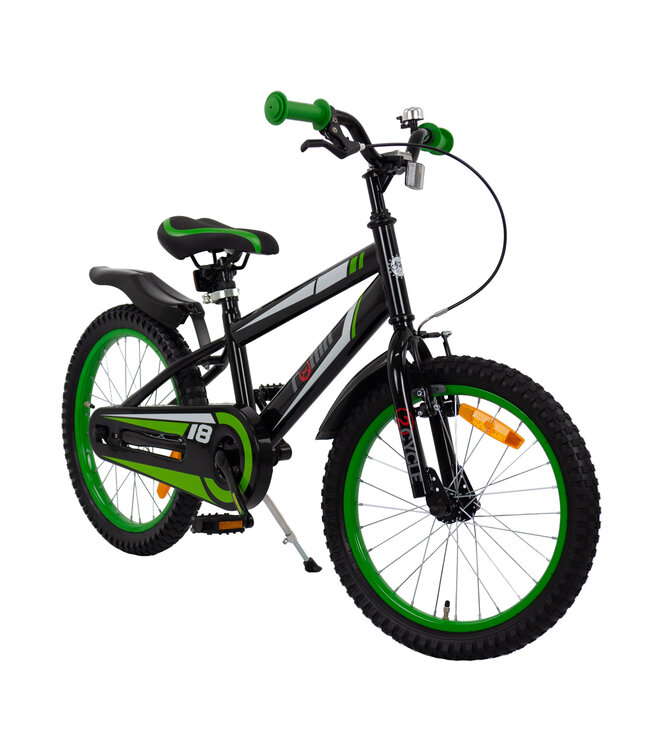 2Cycle Ronin kinderfiets 18 inch (5 tot 7 jaar) voor jongens zwart