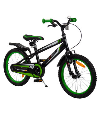 2Cycle 2Cycle Ronin kinderfiets 18 inch (5 tot 7 jaar) voor jongens zwart 2Cycle 2Cycle Ronin kinderfiets 18 inch (5 tot 7 jaar) voor jongens zwart