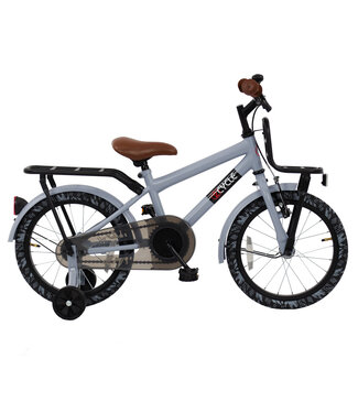 2Cycle 2Cycle Cargo kinderfiets 16 inch (4 tot 6 jaar) voor jongens grijs