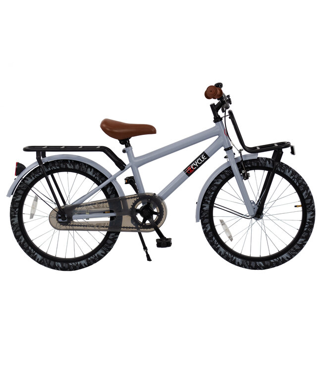2Cycle Cargo kinderfiets 20 inch (6 tot 8 jaar) voor jongens grijs
