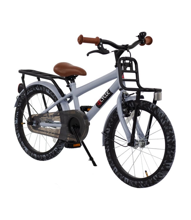 2Cycle Cargo kinderfiets 18 inch (5 tot 7 jaar) voor jongens grijs