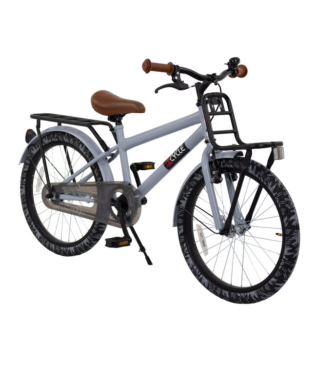 2Cycle Cargo kinderfiets 20 inch (6 tot 8 jaar) voor jongens grijs