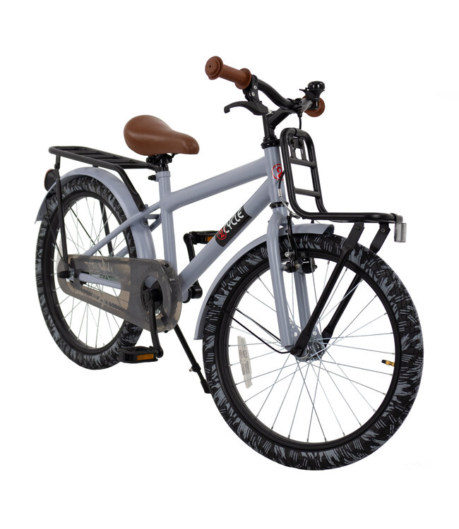 2Cycle Cargo kinderfiets 20 inch (6 tot 8 jaar) voor jongens grijs