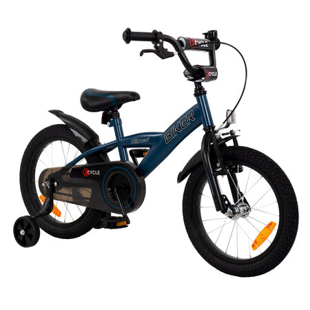 2Cycle 2Cycle Biker - Kinderfiets - 16 inch - Blauw