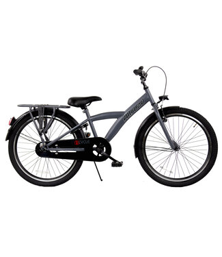 2Cycle 2Cycle Allroad kinderfiets 24 inch (8 tot 10 jaar) voor jongens grijs