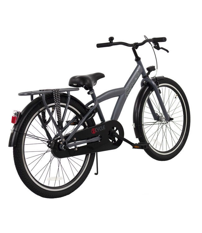 2Cycle Allroad kinderfiets 24 inch (8 tot 10 jaar) voor jongens grijs