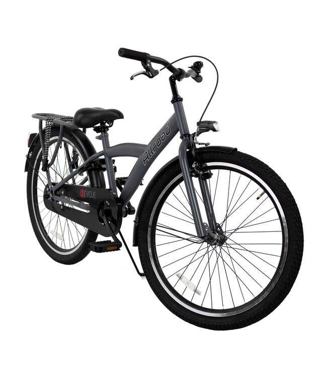 2Cycle Allroad kinderfiets 24 inch (8 tot 10 jaar) voor jongens grijs