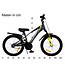 2Cycle Panter kinderfiets 18 inch (5 tot 7 jaar) voor jongens grijs-geel