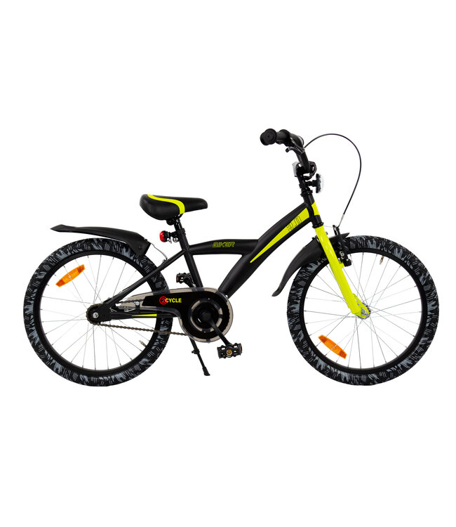 2Cycle Biker kinderfiets 20 inch (6 tot 8 jaar) voor jongens geel