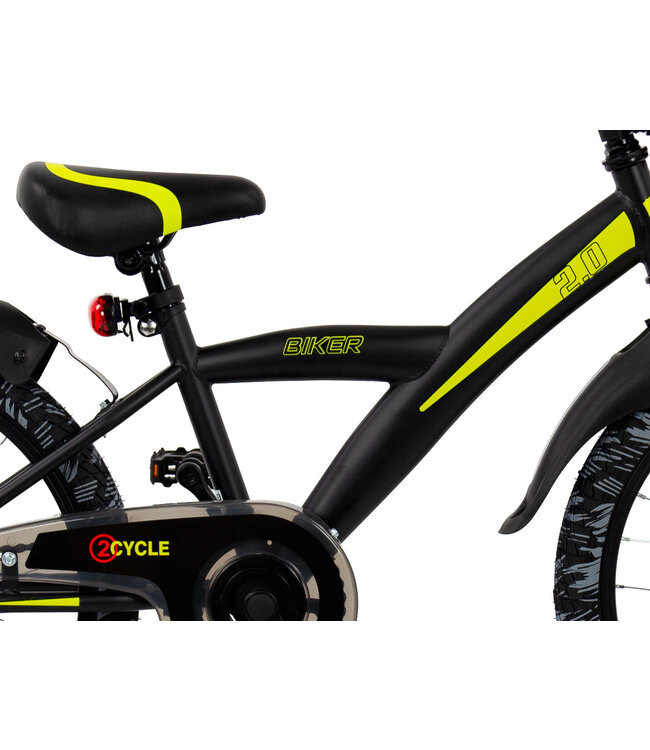 2Cycle Biker kinderfiets 20 inch (6 tot 8 jaar) voor jongens geel