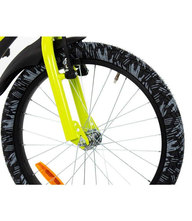 2Cycle Biker kinderfiets 20 inch (6 tot 8 jaar) voor jongens geel