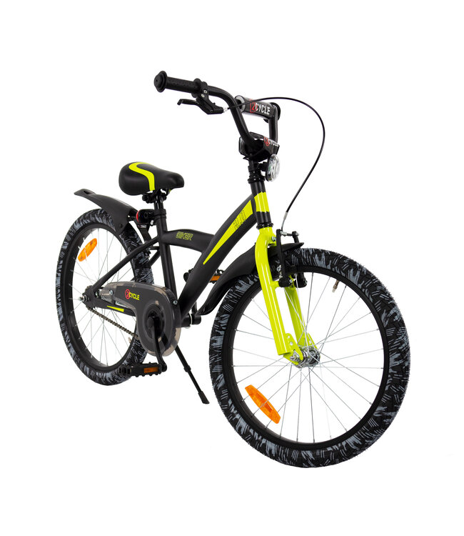 2Cycle Biker kinderfiets 20 inch (6 tot 8 jaar) voor jongens geel
