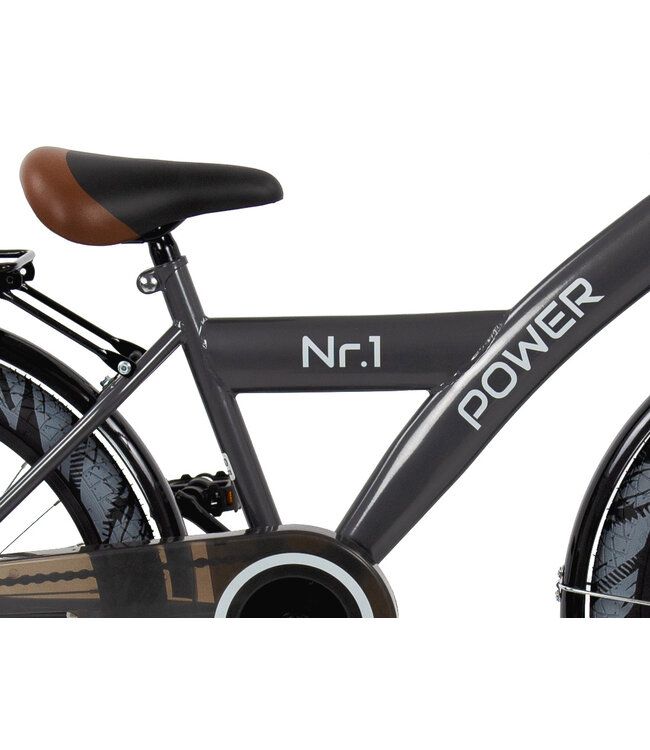 2Cycle Power kinderfiets 20 inch (6 tot 8 jaar) voor jongens antraciet