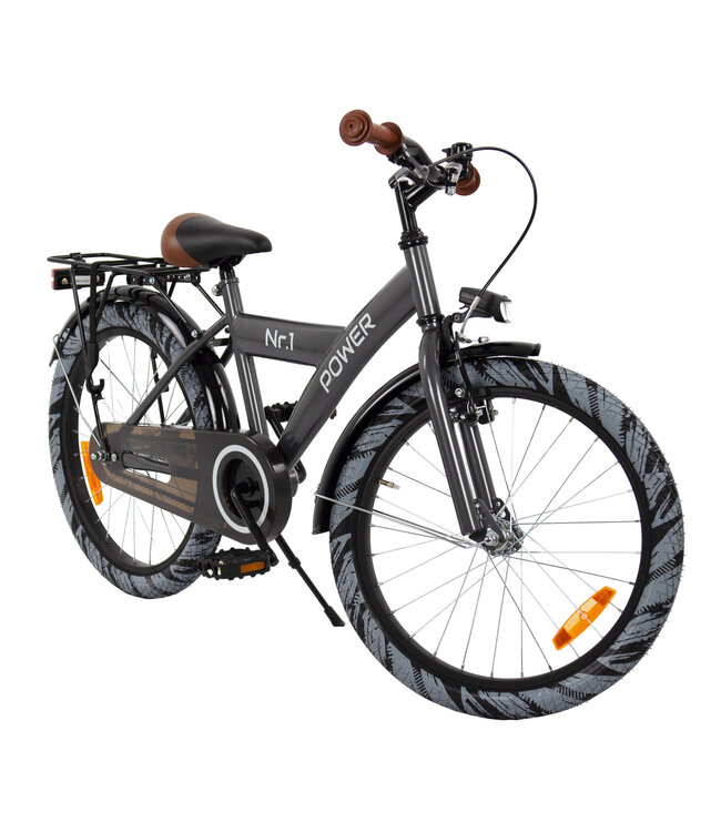 2Cycle Power kinderfiets 20 inch (6 tot 8 jaar) voor jongens antraciet