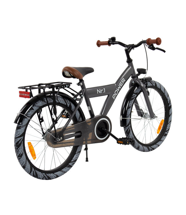 2Cycle Power kinderfiets 20 inch (6 tot 8 jaar) voor jongens antraciet