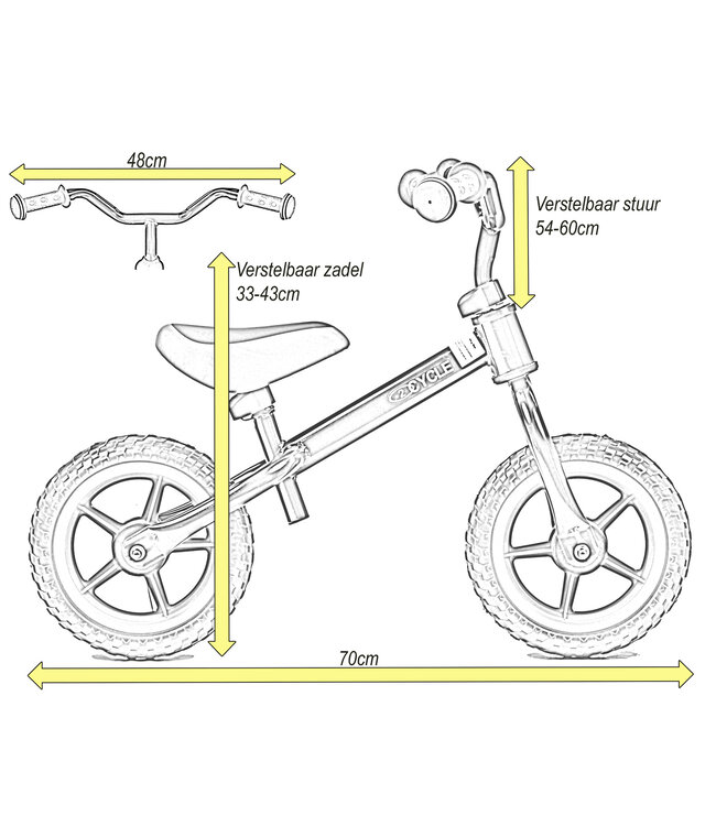 2Cycle Loopfiets - Roze