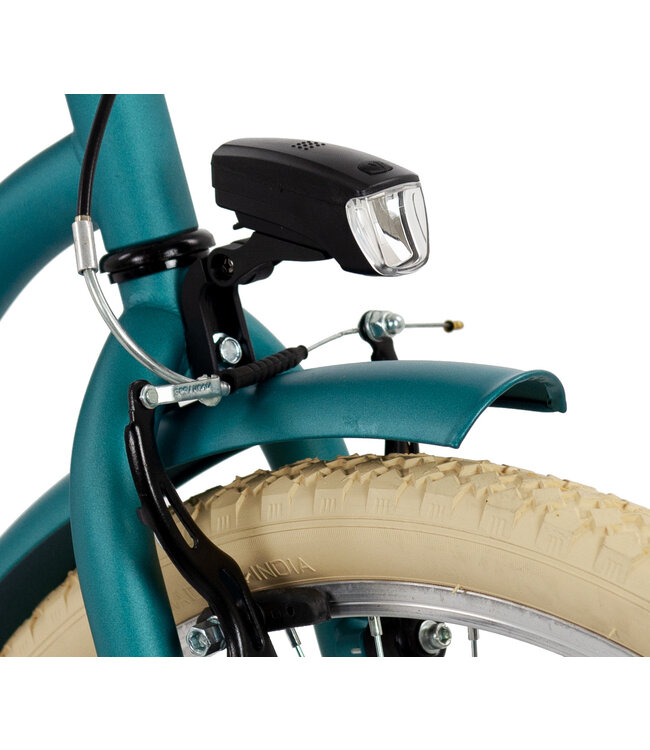 2Cycle Cruiser kinderfiets 24 inch (8 tot 10 jaar) voor meisjes groen-blauw