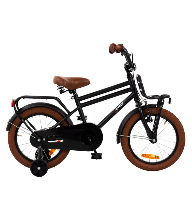 2Cycle Cargo kinderfiets 16 inch (4 tot 6 jaar) voor jongens zwart