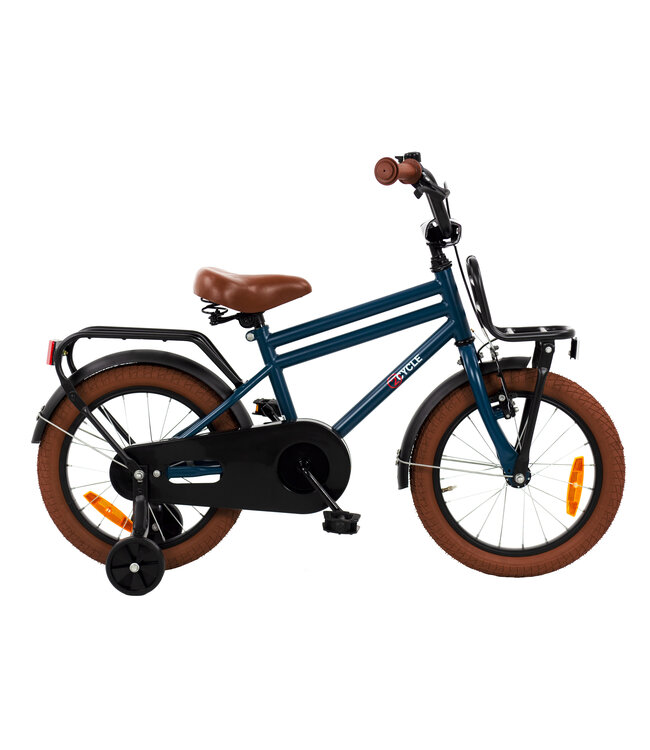 2Cycle Cargo kinderfiets 16 inch (4 tot 6 jaar) voor jongens blauw