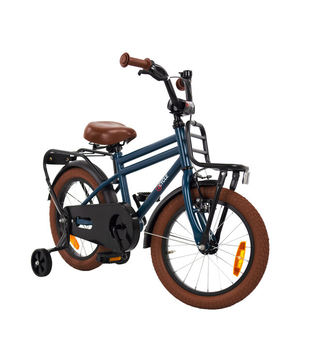 2Cycle Cargo kinderfiets 16 inch (4 tot 6 jaar) voor jongens blauw