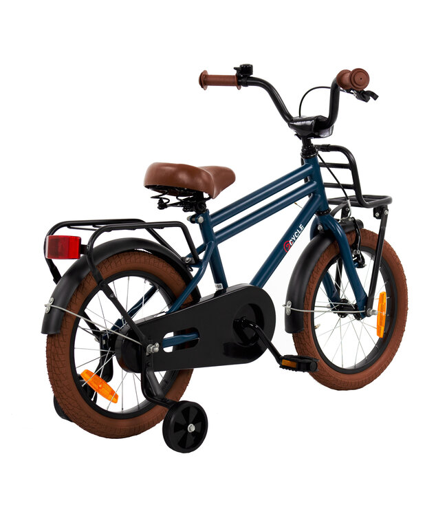 2Cycle Cargo kinderfiets 16 inch (4 tot 6 jaar) voor jongens blauw