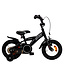 2Cycle Biker kinderfiets 12 inch (2 tot 4 jaar) voor jongens zwart