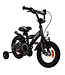 2Cycle Biker kinderfiets 12 inch (2 tot 4 jaar) voor jongens zwart