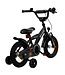 2Cycle Biker kinderfiets 12 inch (2 tot 4 jaar) voor jongens zwart