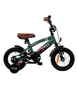 2Cycle 2Cycle BMX Fun kinderfiets 12 inch (2 tot 4 jaar) voor jongens groen