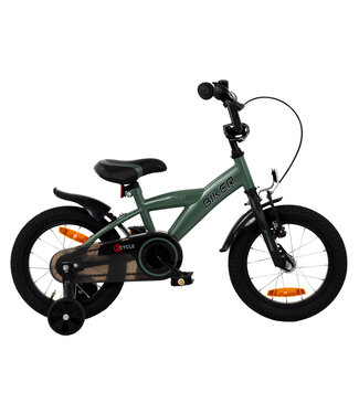 2Cycle 2Cycle Biker kinderfiets 14 inch (3 tot 5 jaar) voor jongens Groen