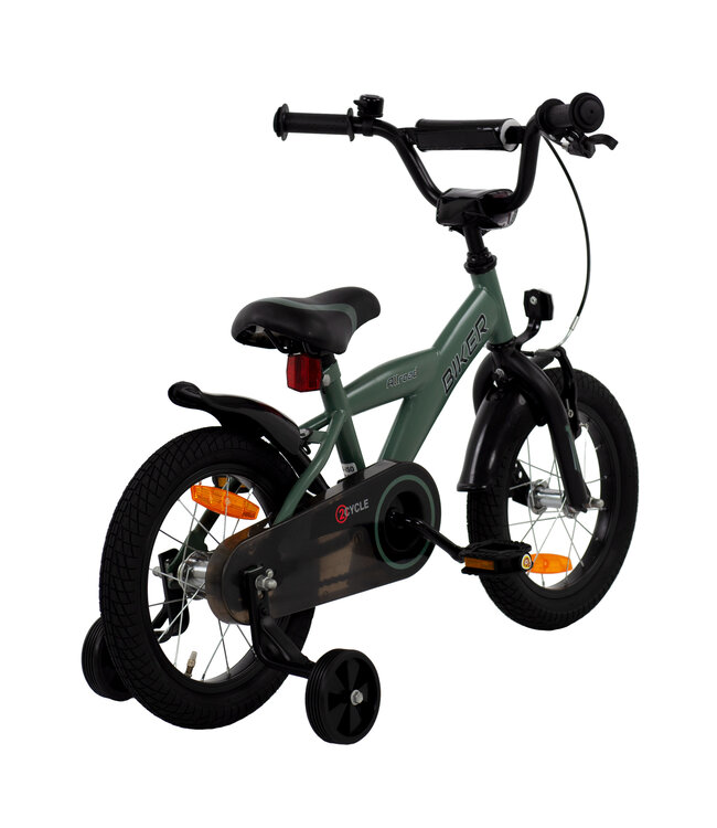 2Cycle Biker kinderfiets 14 inch (3 tot 5 jaar) voor jongens Groen