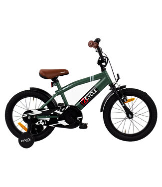 2Cycle 2Cycle BMX-Fun kinderfiets 16 inch (4 tot 6 jaar) voor jongens groen