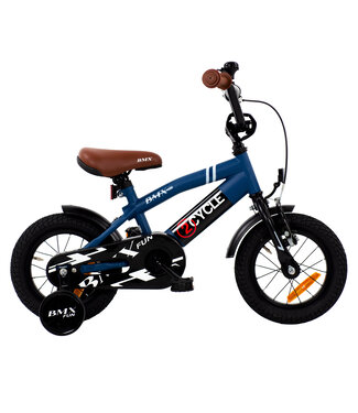 2Cycle 2Cycle BMX Fun kinderfiets 12 inch (2 tot 4 jaar) voor jongens blauw