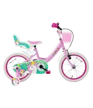 2Cycle 2Cycle Beauty kinderfiets 16 inch (4 tot 6 jaar) voor meisjes roze