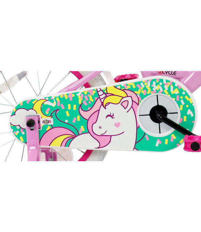 2Cycle Beauty kinderfiets 16 inch (4 tot 6 jaar) voor meisjes roze