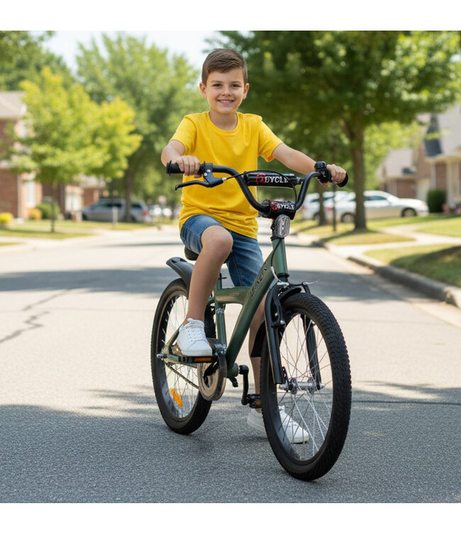 2Cycle Biker kinderfiets 20 inch (6 tot 8 jaar) voor jongens groen