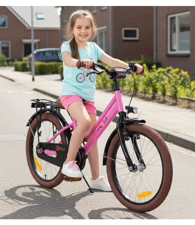 2Cycle Flits kinderfiets 20 inch (6 tot 8 jaar) voor meisjes roze